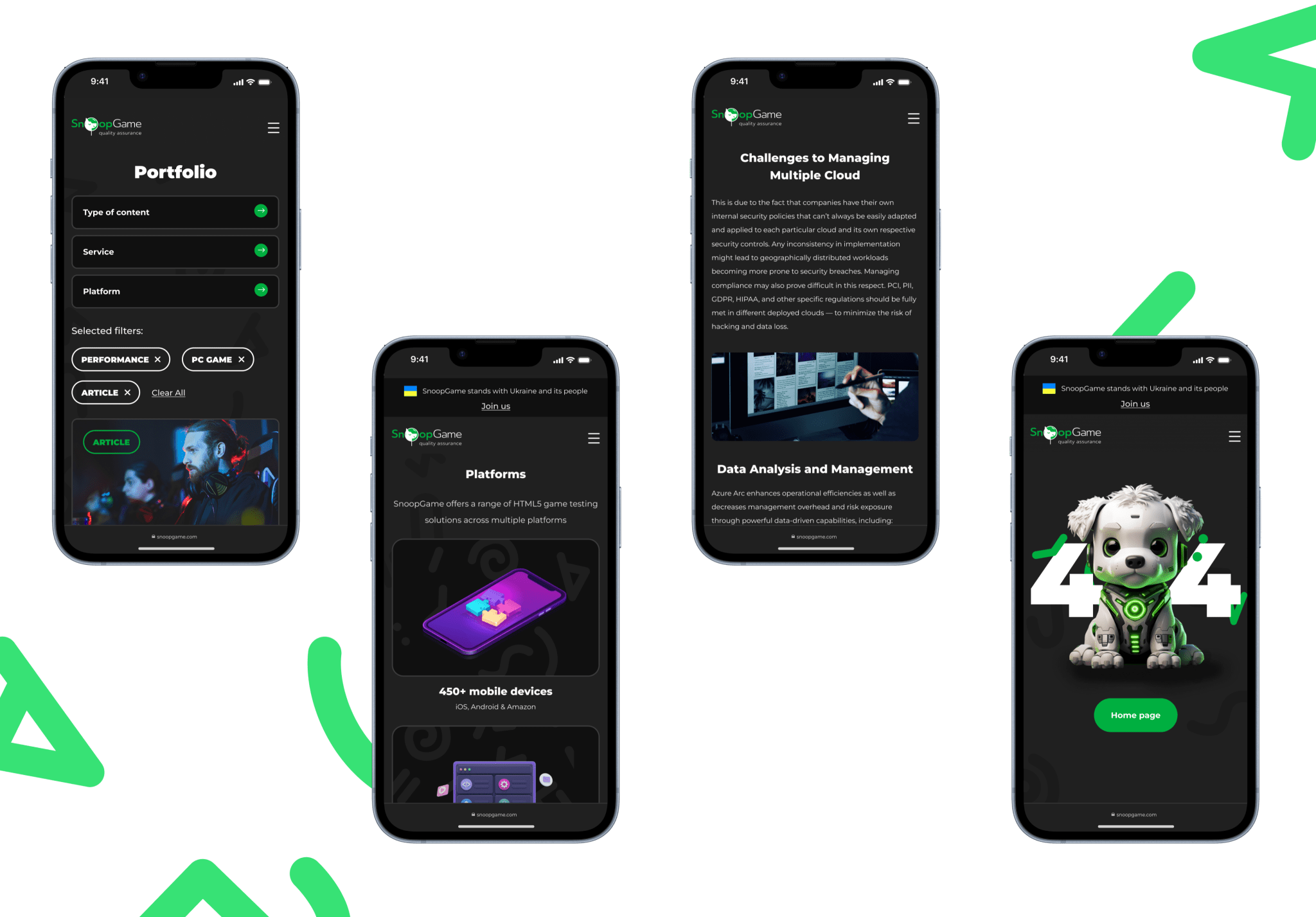 Responsive Design - SnoopGame