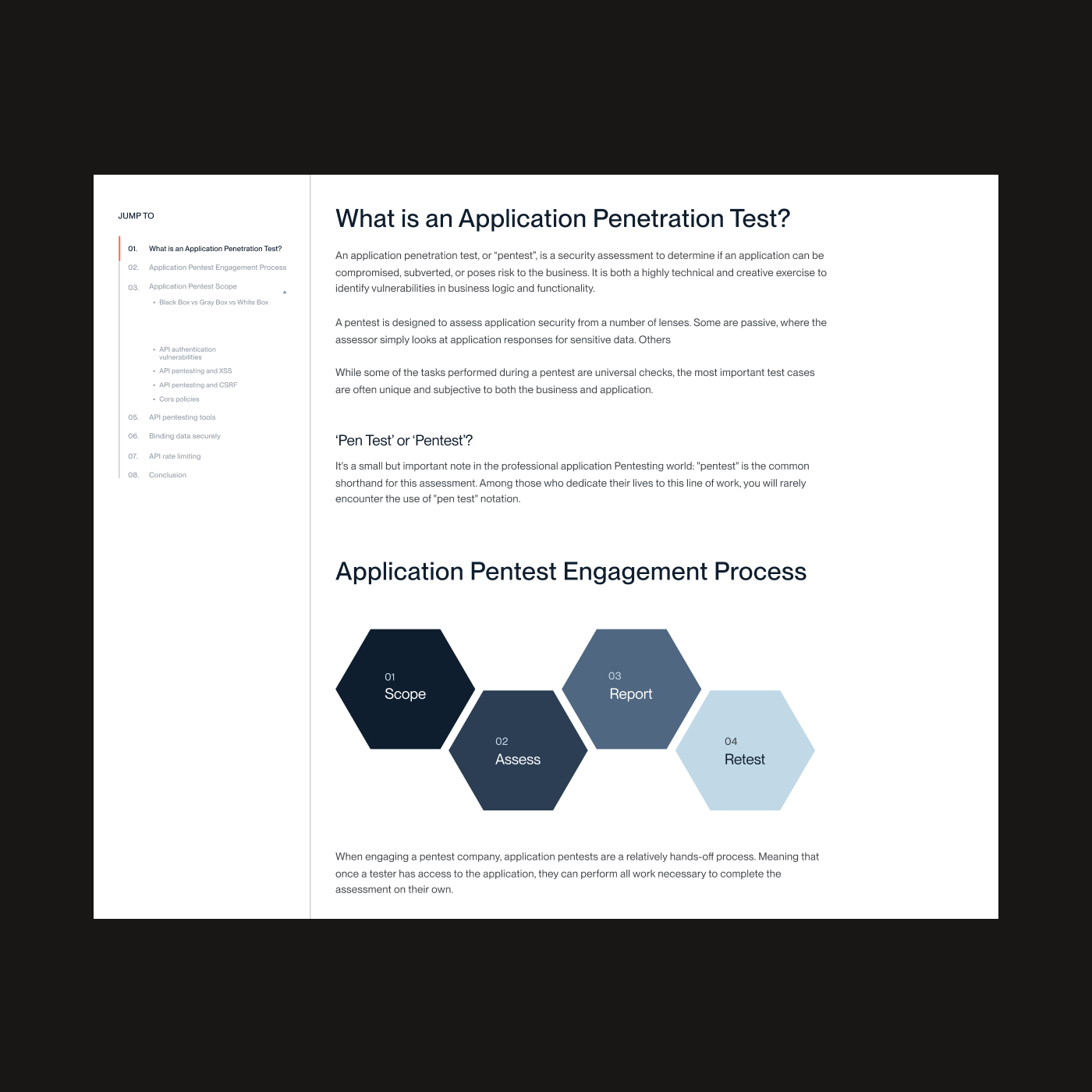 Application pentest steps