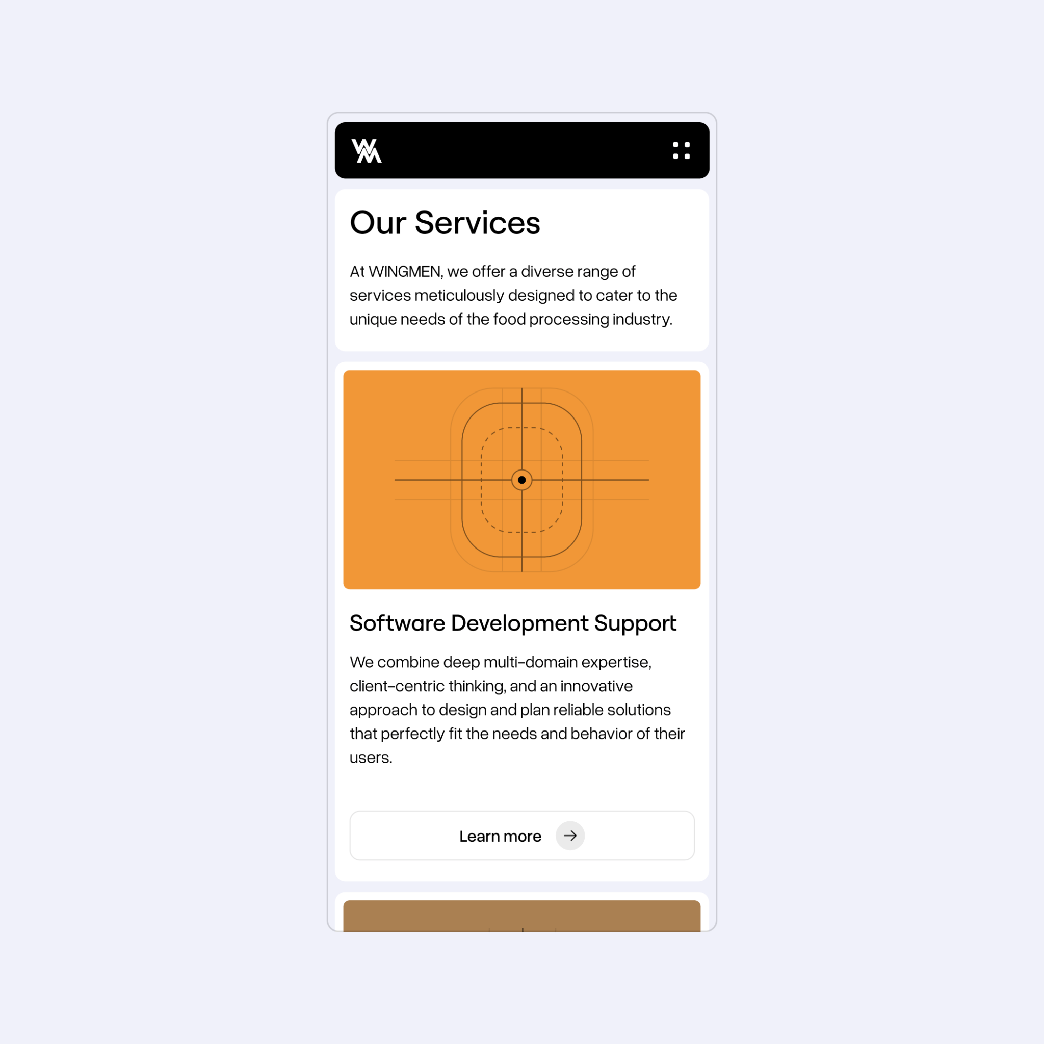 Mobile screen showing Wingmen's