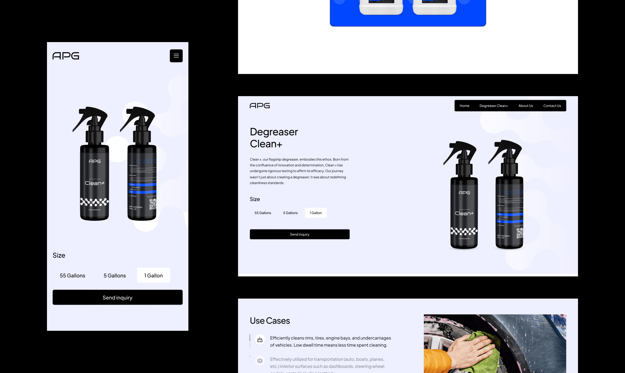 Degreaser Clean+ product page
