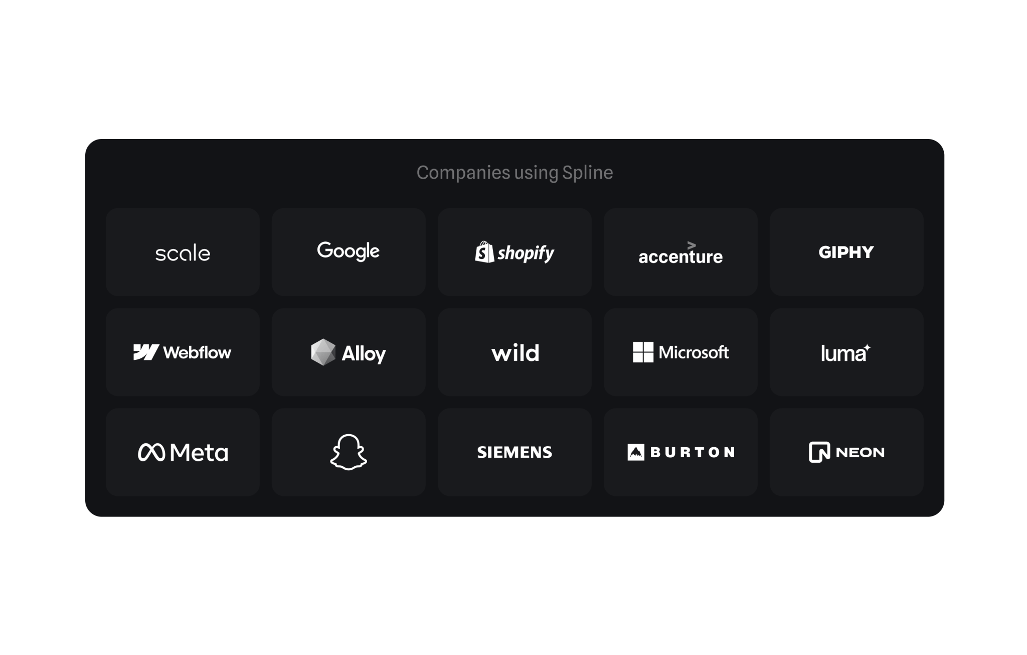 Companies using Spline logos