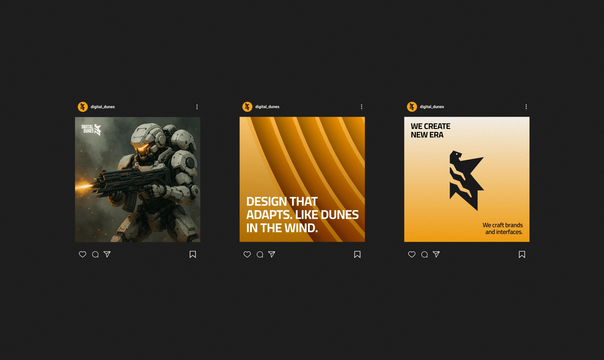 Futuristic Instagram posts