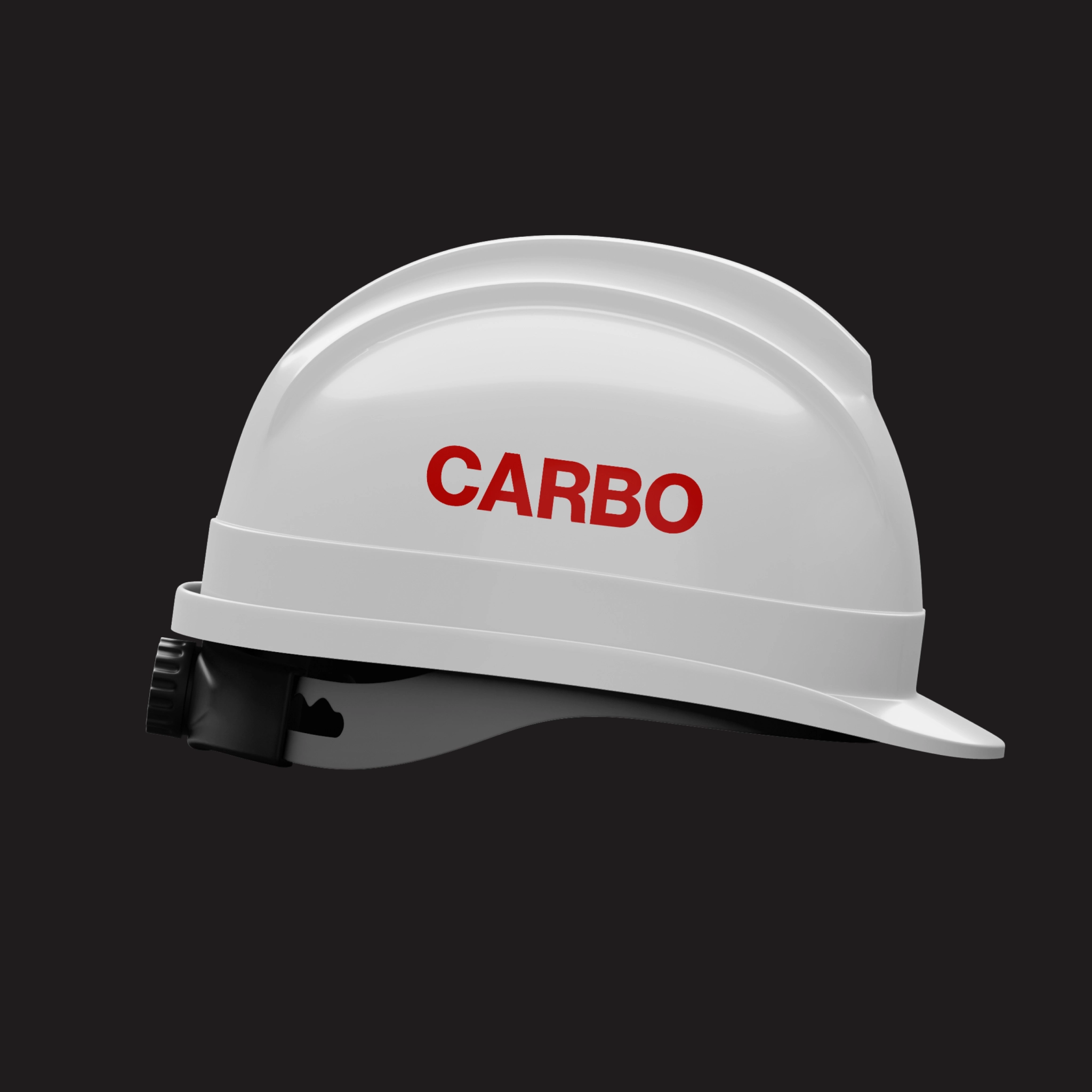 Protective helmet branded with CARBO