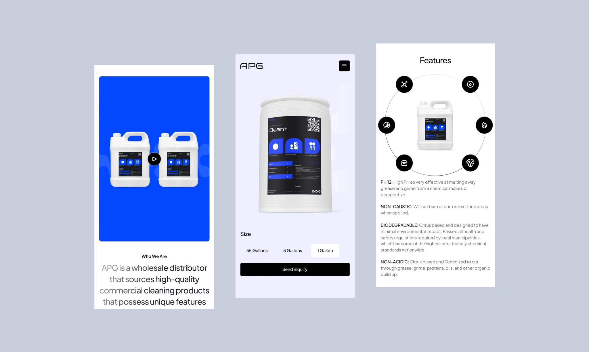 Cleaning product display