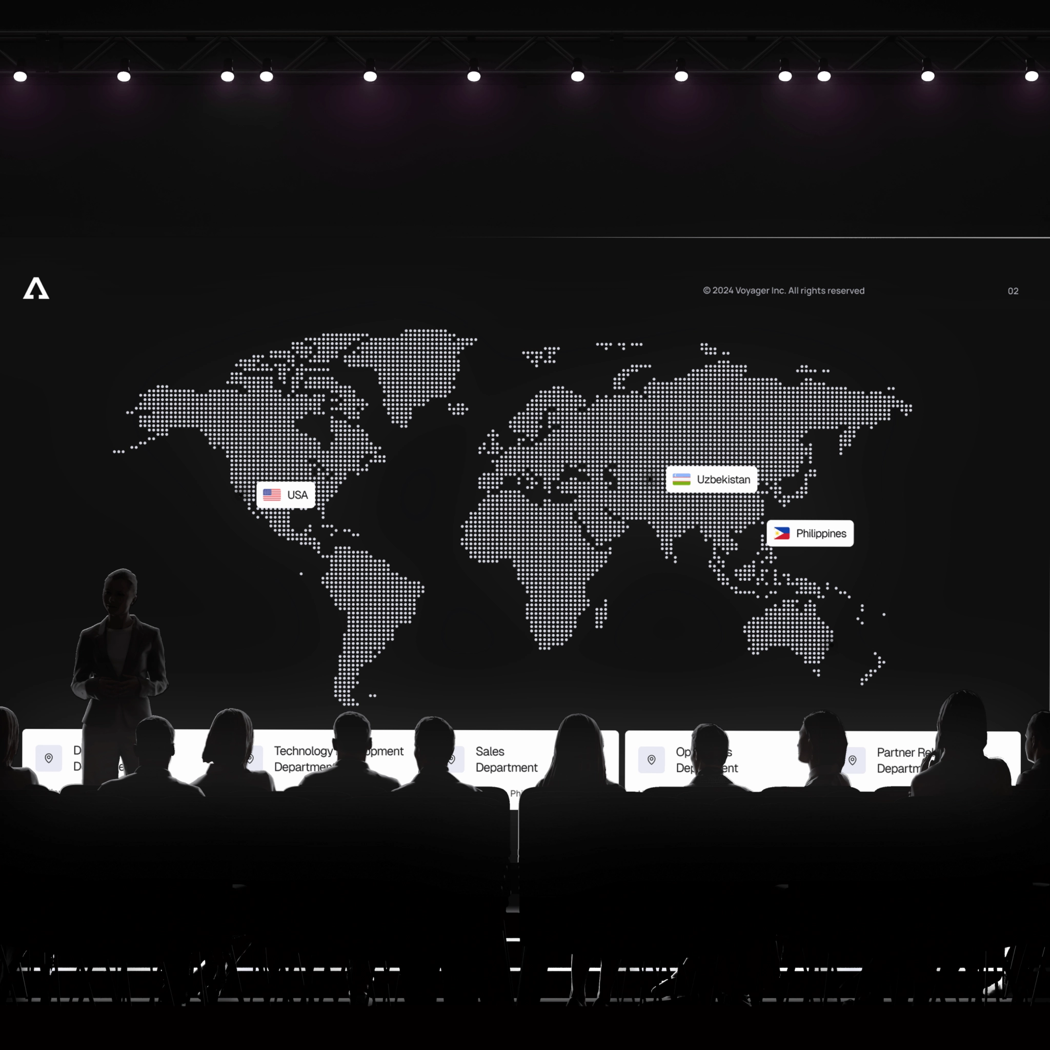 Voyager global offices map