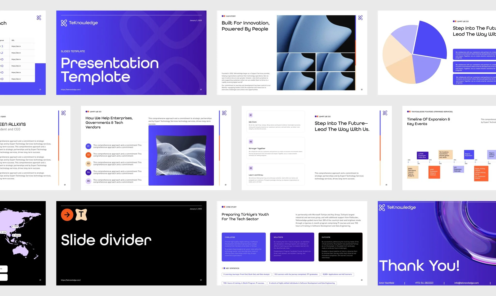 TeKnowledge presentation template slides