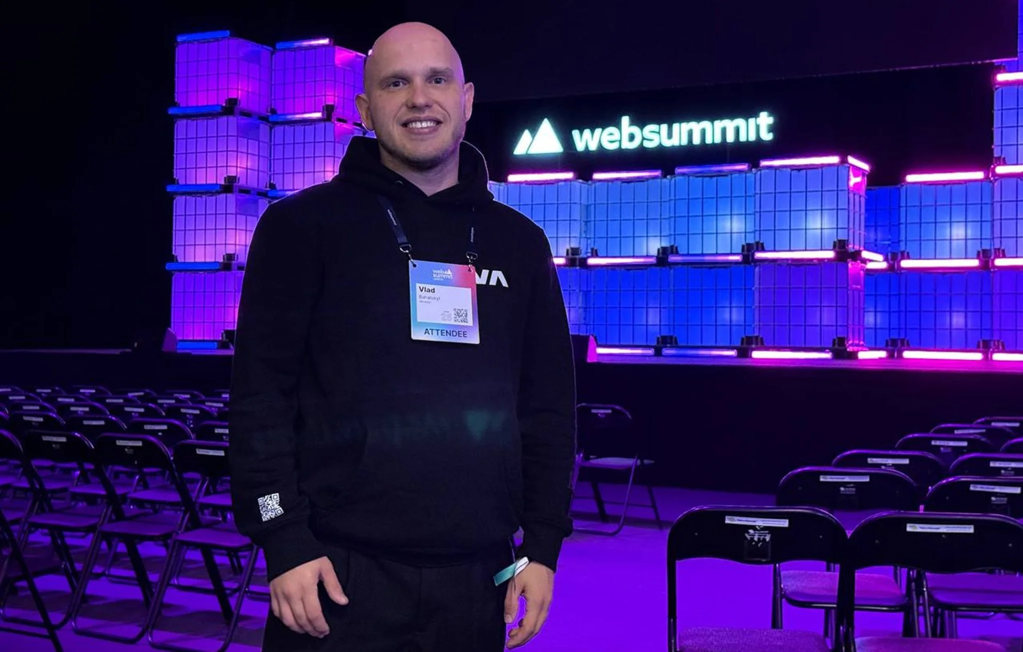 Person at Web Summit event