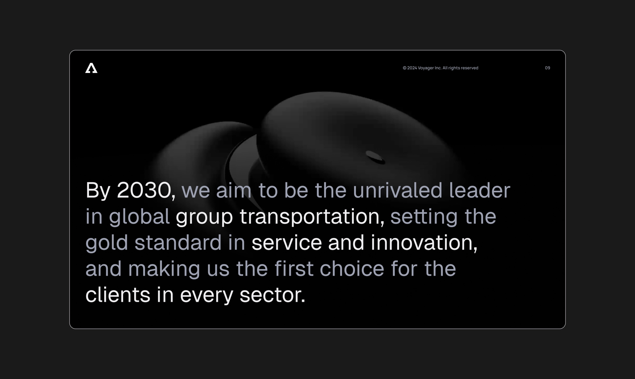 Voyager 2030 vision statement