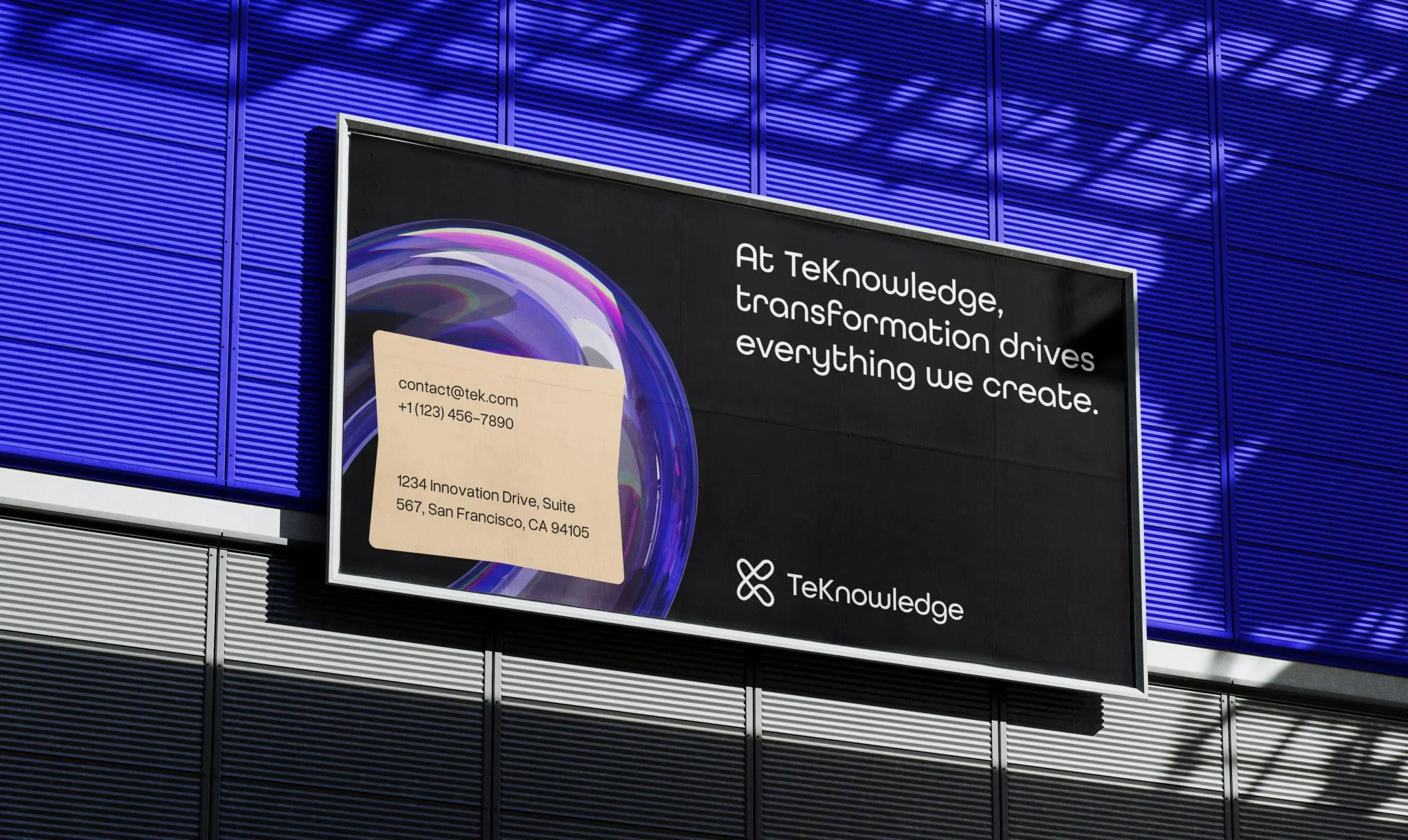 TeKnowledge outdoor billboard design