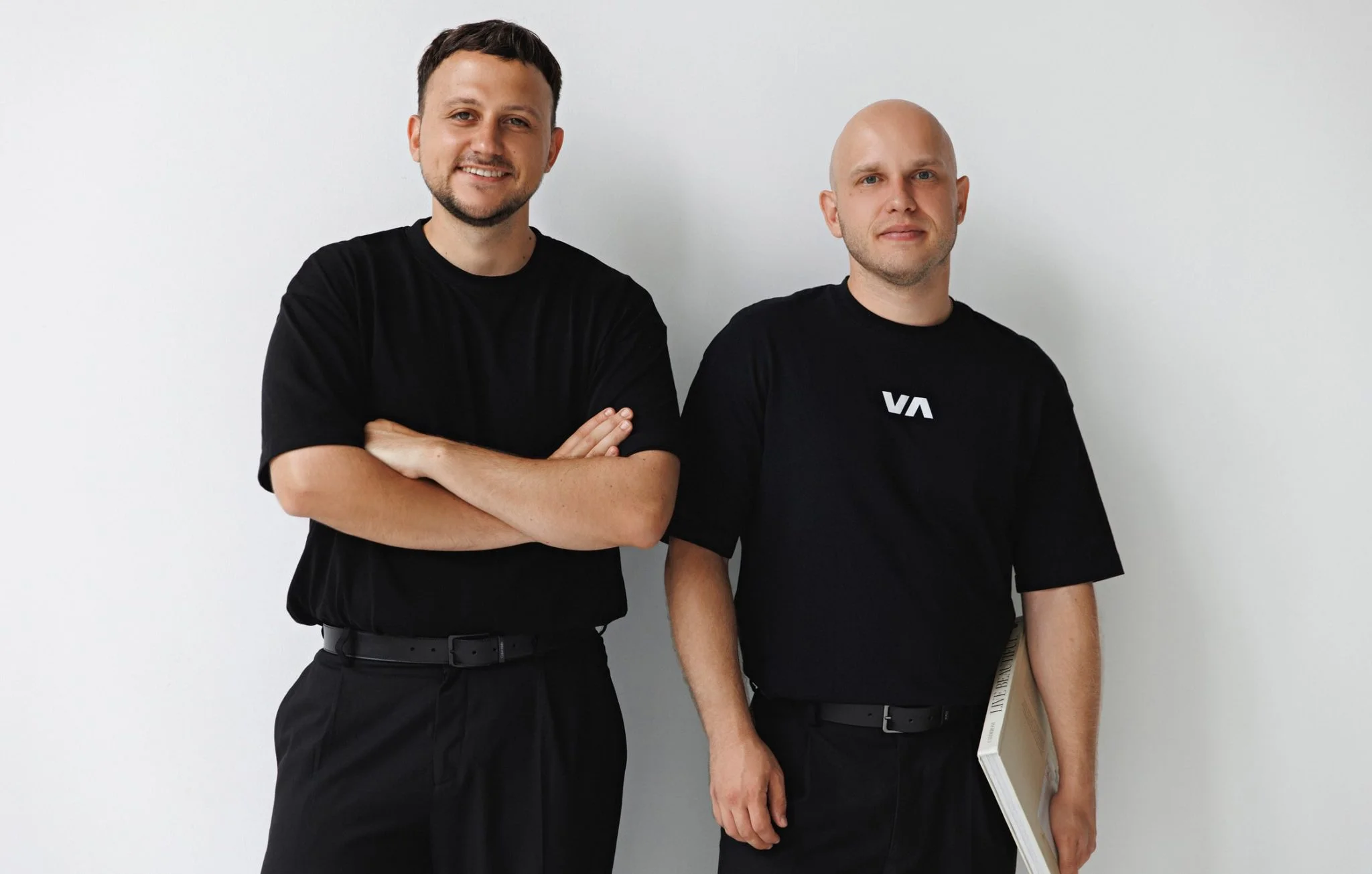 Two colleagues standing together